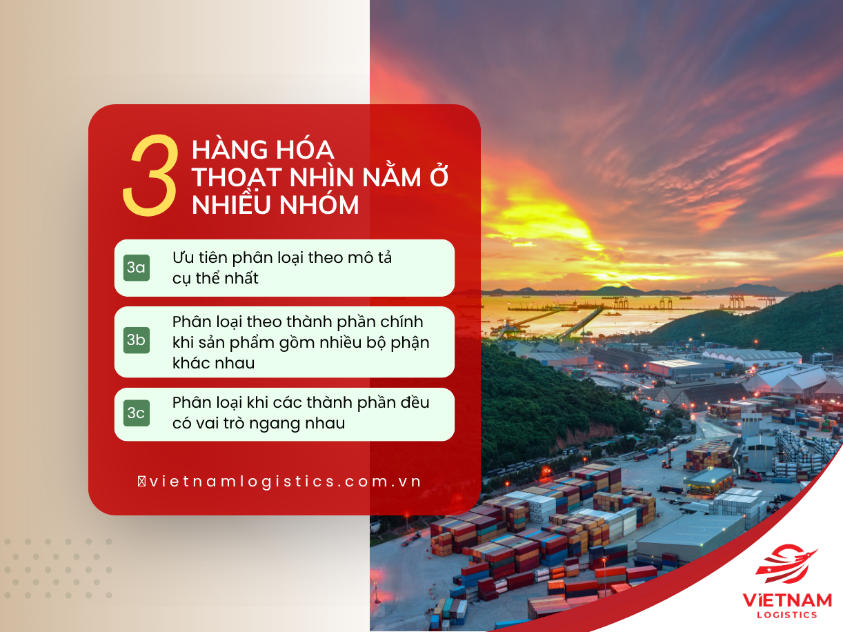 Quy tắc 3: Hàng hóa thoạt nhìn nằm ở nhiều nhóm